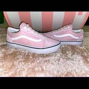 Light pink suede vans